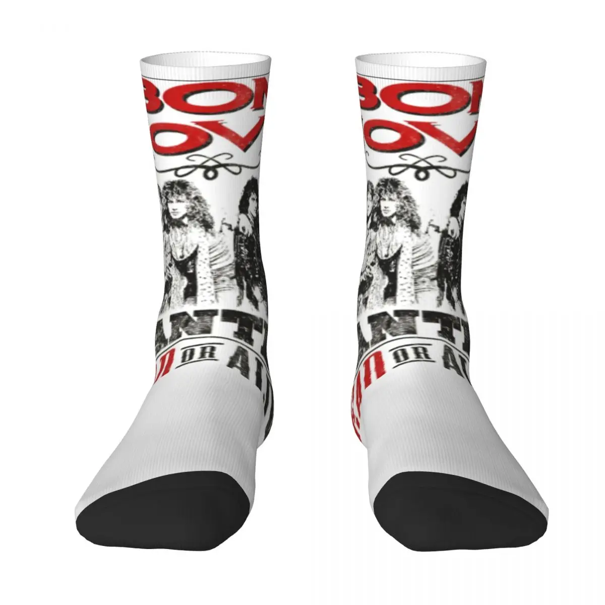 BON BON TOUR JOVI PSIS Socks Novelty Stockings Autumn Anti Skid Unisex Men Socks Comfortable Graphic Outdoor Sports Socks