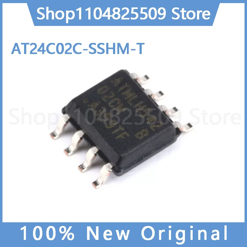 (5~30pcs) pcs 100% Original New AT24C02C-SSHM-T — SOIC-8, EEPROM Serial Memory IC
