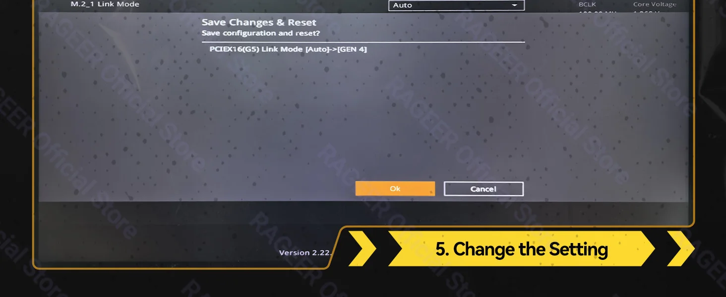 RAGEER PCIe 5.0 Dual Reverse GPU Riser-Kabel 128Gbps 30AWG Doppelt Abgeschirmtes Flachkabel Dual Reverse Verlängerungskabel für ITX-Gehäuse – Detail 10