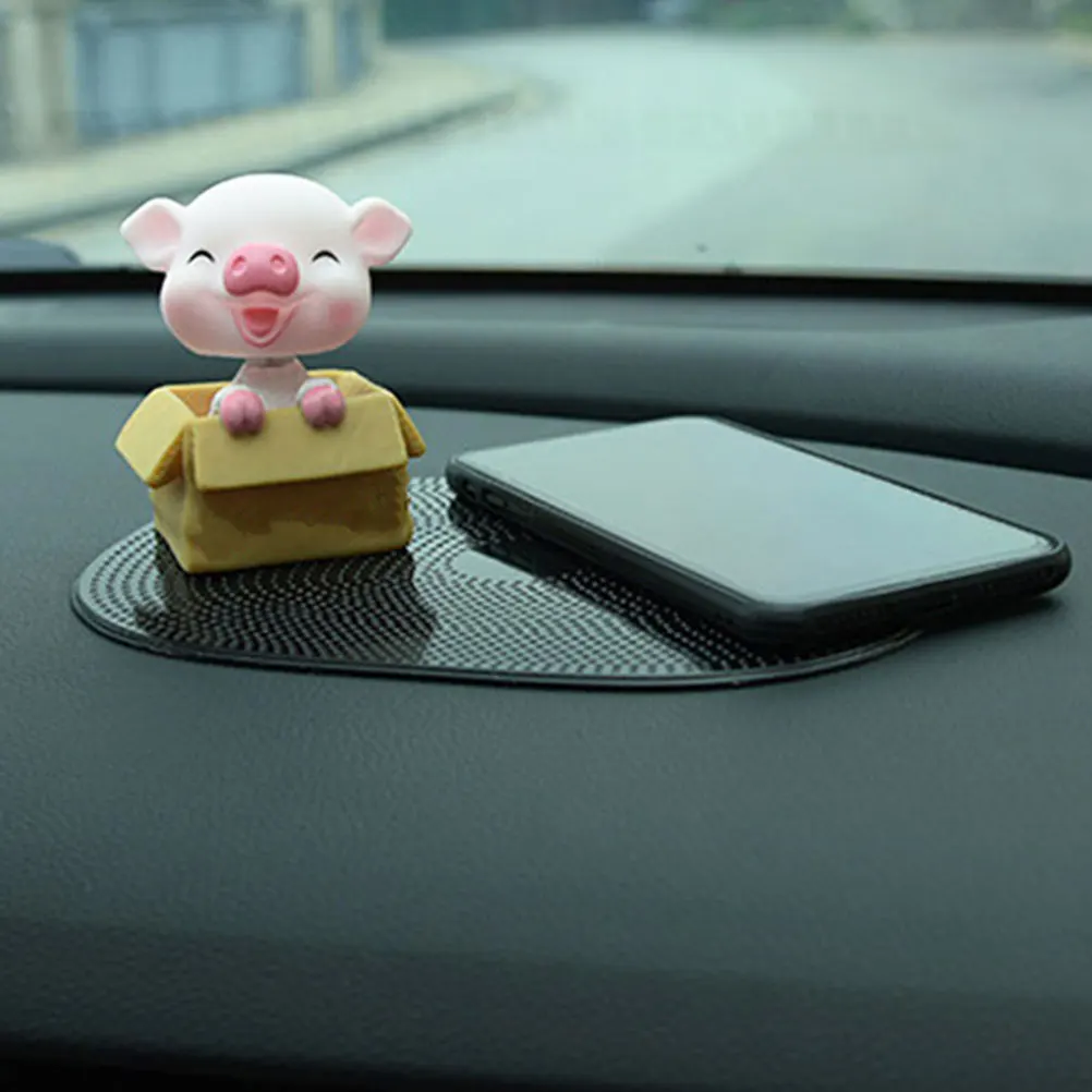 

4Pcs Car Dashboard Mat Heat Resistant Non Slip Pad Phone Holder Keys Organizer Automotive Interior Car Dashboard Mat