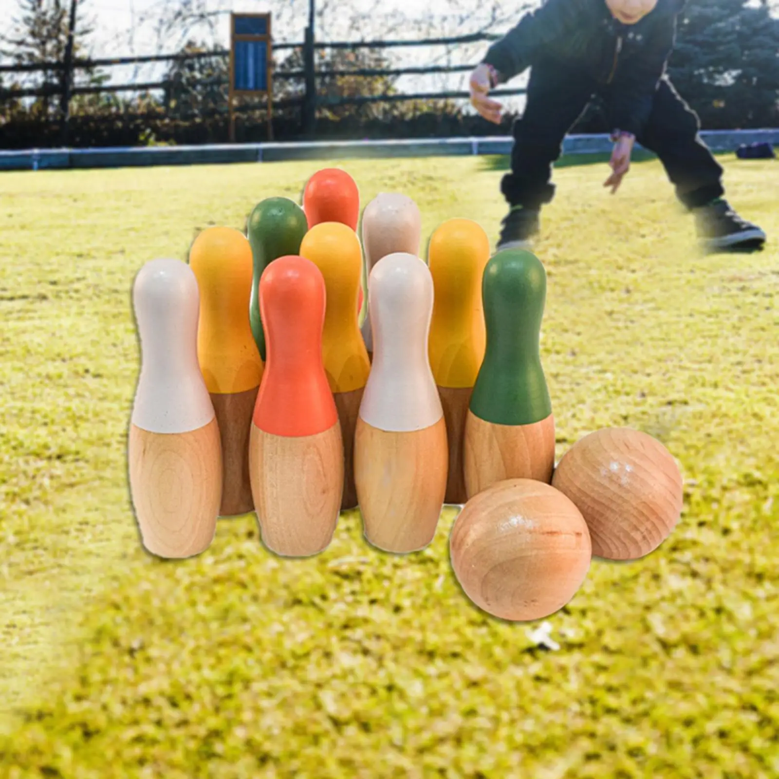 Juego educativo de bolos para niños, juguete deportivo, habilidades motoras finas, juegos de fiesta de madera, juguete deportivo para bebés, regalos de cumpleaños