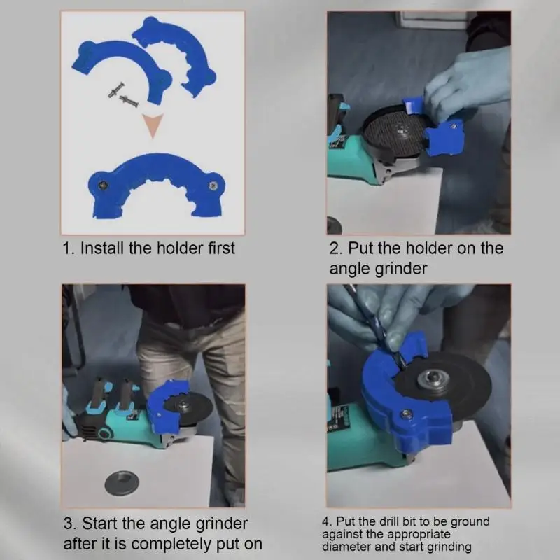 97QD Sturdy Blue Drill Augment Tool Drill Helper For Construction And DIY Enthusiasts