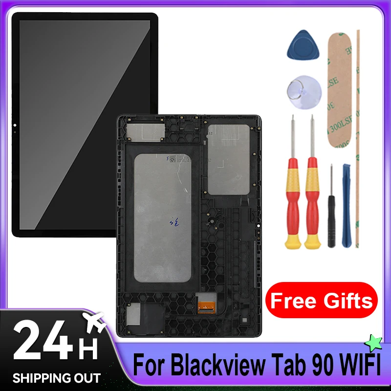For Blackview Tab 90 /Tab 90 WIFI LCD Display + Touch Screen With Frame Full Assembly Tablet Replacement Parts With Tools