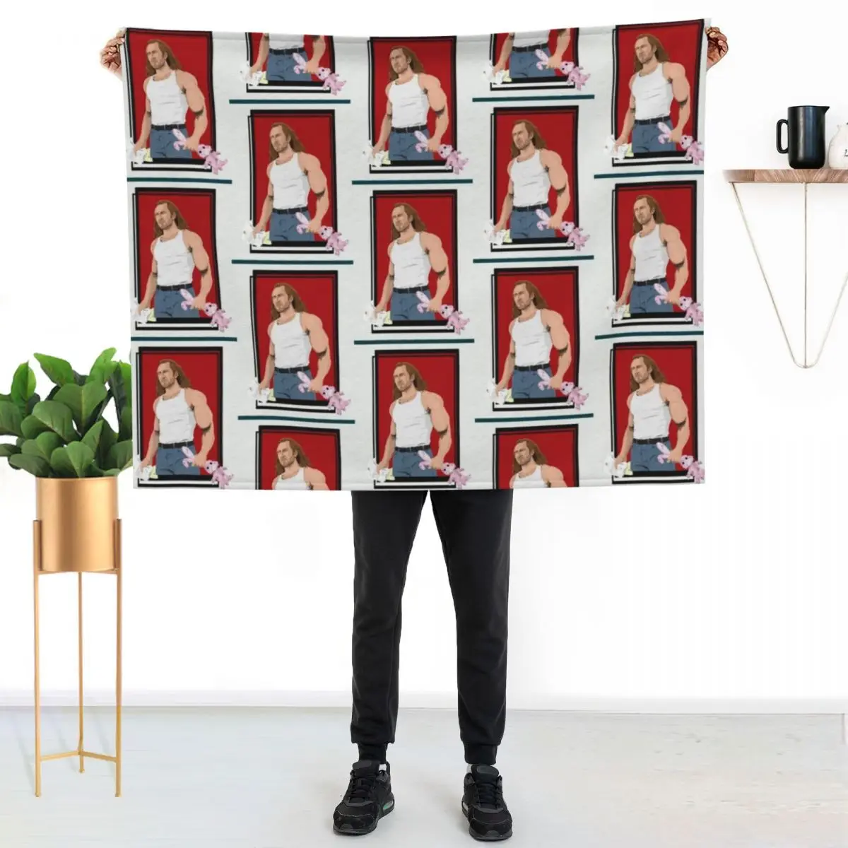 Nic Cage CON AIR Put the bunny back in the box Throw Blanket Fashion Sofas Bed Hairys Decorative Throw Decorative Sofas Blankets