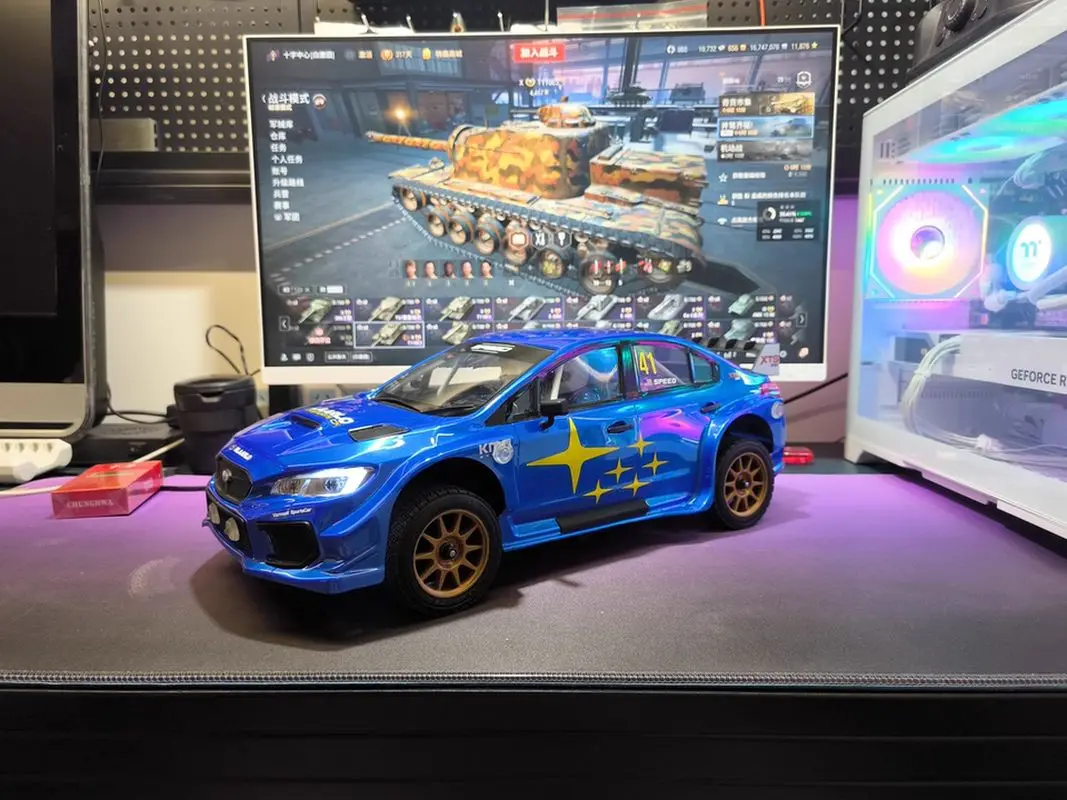 1/10 4WD RC فرش الانجراف سيارة 60-80 km/ساعة إضاءة مقاومة للماء ضوء 2.4 جيجا هرتز جميع التضاريس محاكاة لعبة سباق #2