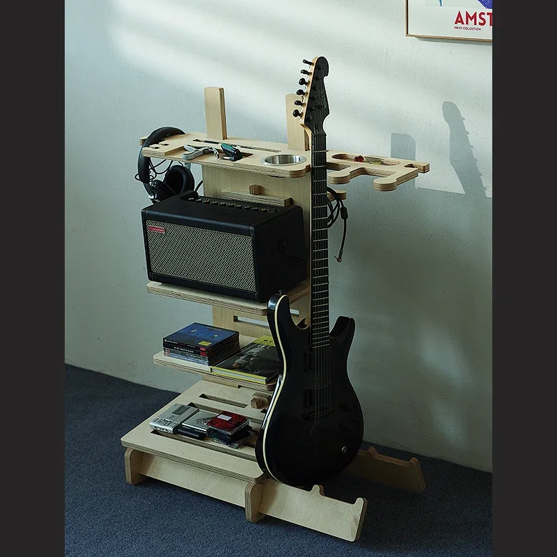 Multifunctional Electric Guitar Storage Rack Speaker Rack Shelf