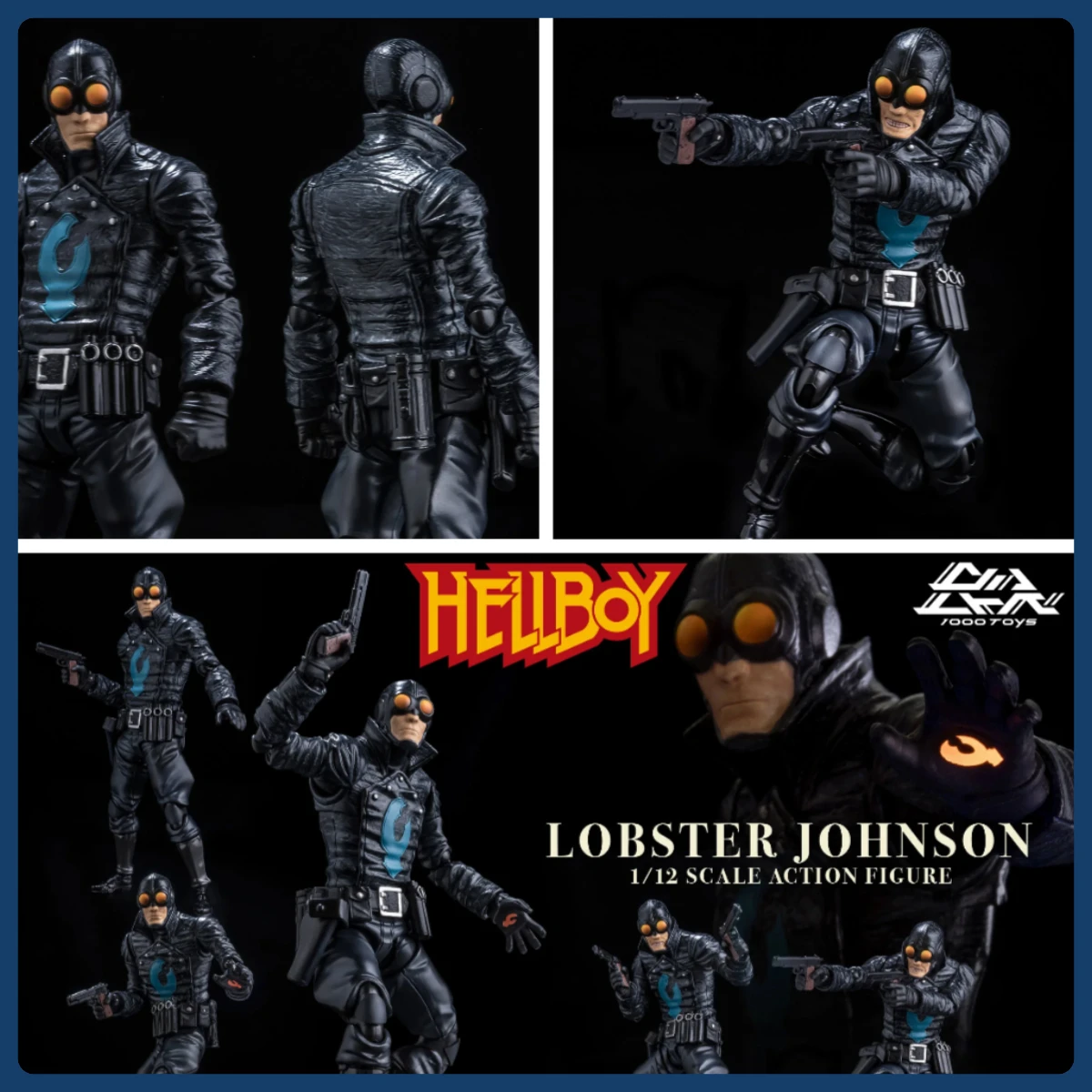 

Original Hot Sale Sentinel 1000TOYS 1/12 Lobster Johnson Hellboy Action Figure in Stock Anime Collectible Model Toy