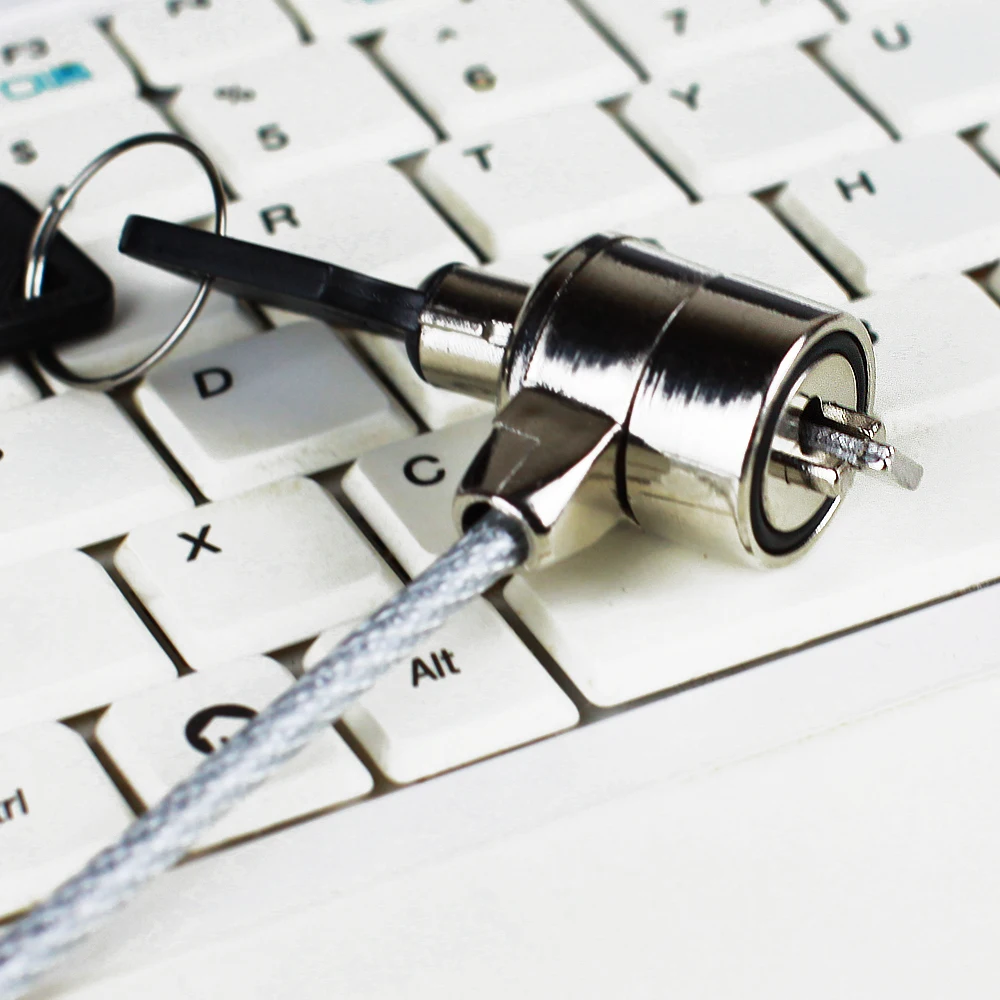 Laptop Lock Anti-Theft Steel Security Cable Lock with 2 Keys for Notebook Computer Tablet Universal Security Slot 1.5m