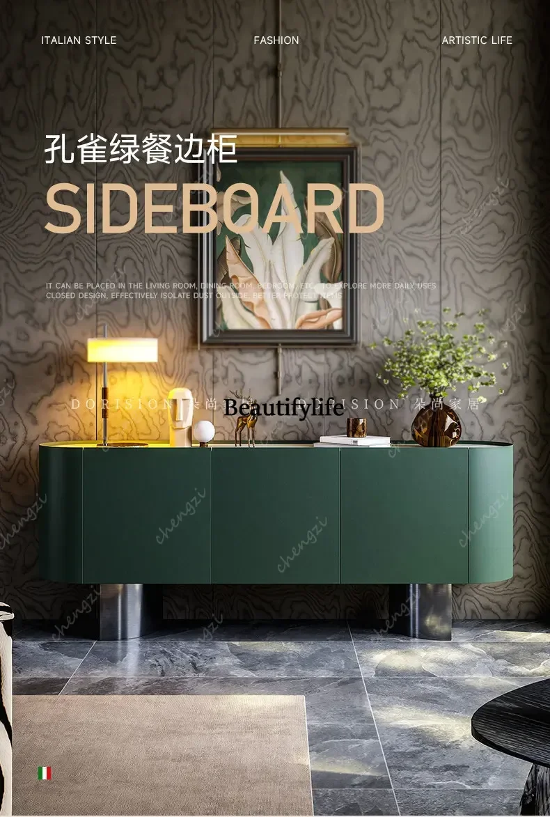 J132 version dining side cabinet, living room against the wall solid wood locker, modern simple entrance entrance decorative cab