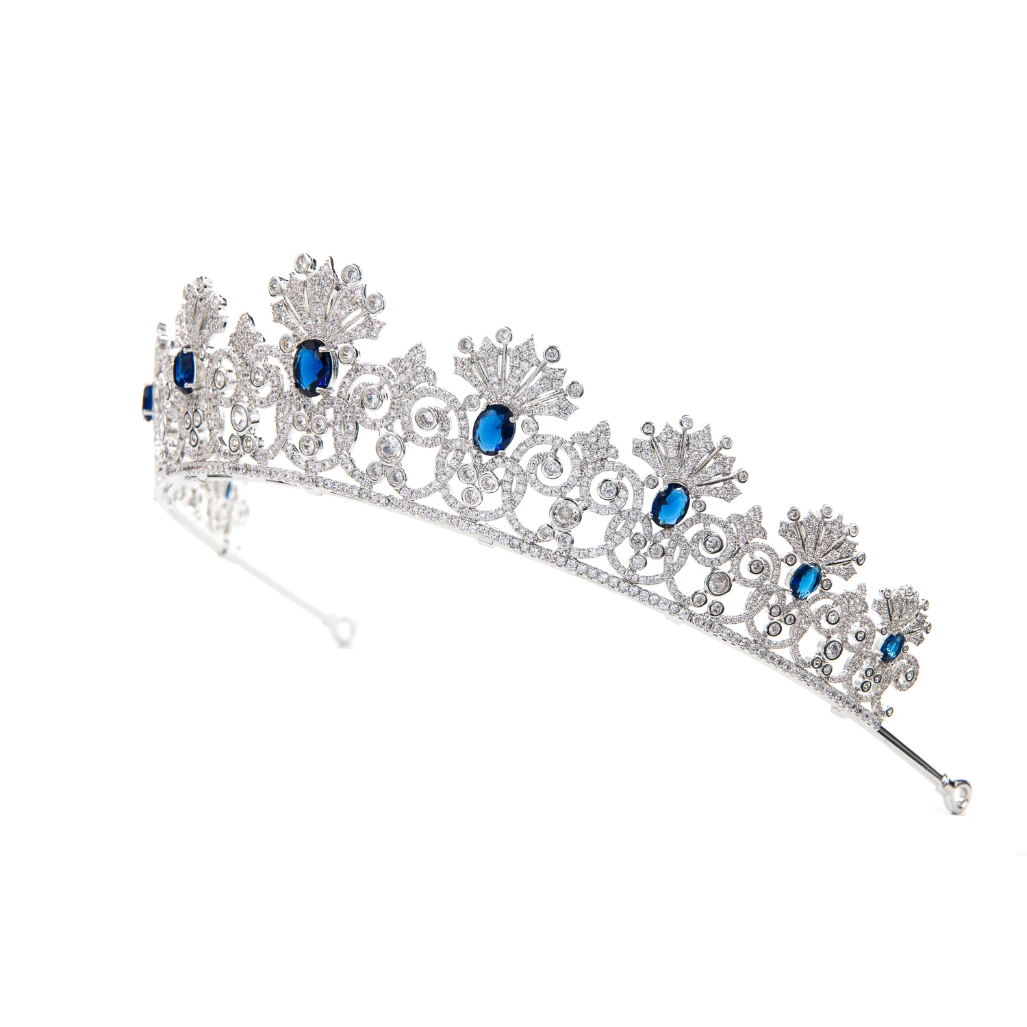 Empress Alexandra Feodorovna’s Kochli Sapphire Replica Tiara Diadem for Bride,Prom,Party,Gatherings Hair Accessories  CH10430