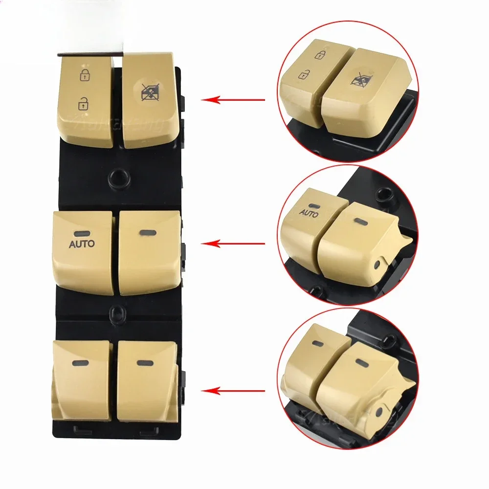 

High Quality Electric Power Window Master Switch For Hyundai 2012 2013 2014 2015 2016 Elantra Lang Move 93570-4V000