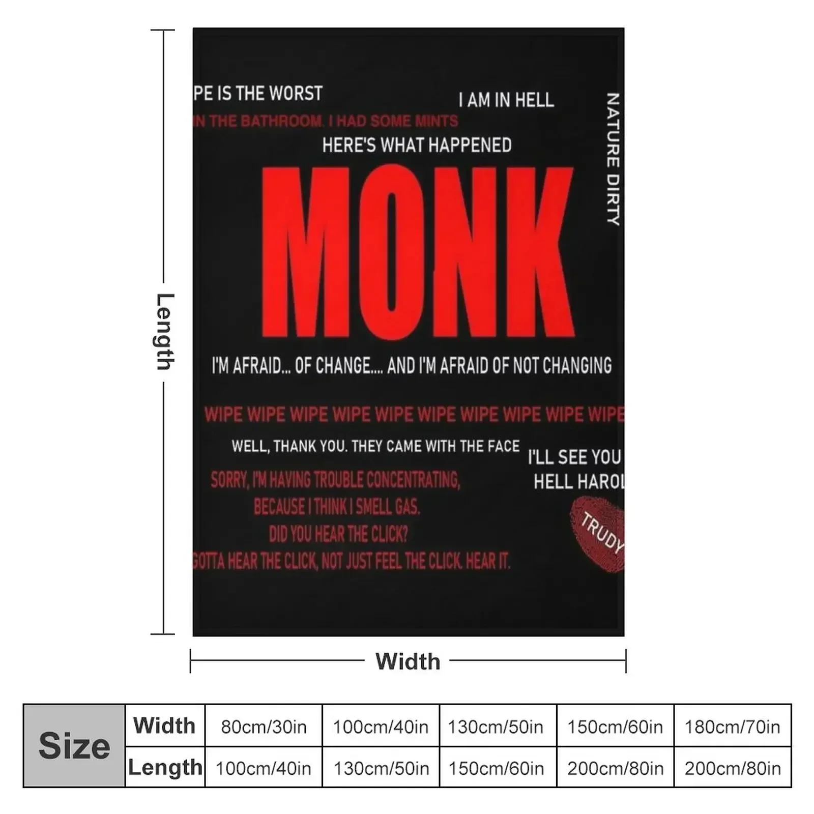 Monk Quotes Throw Blanket Decorative Sofas Bed Sofas Summer Beddings Camping for babies Blankets