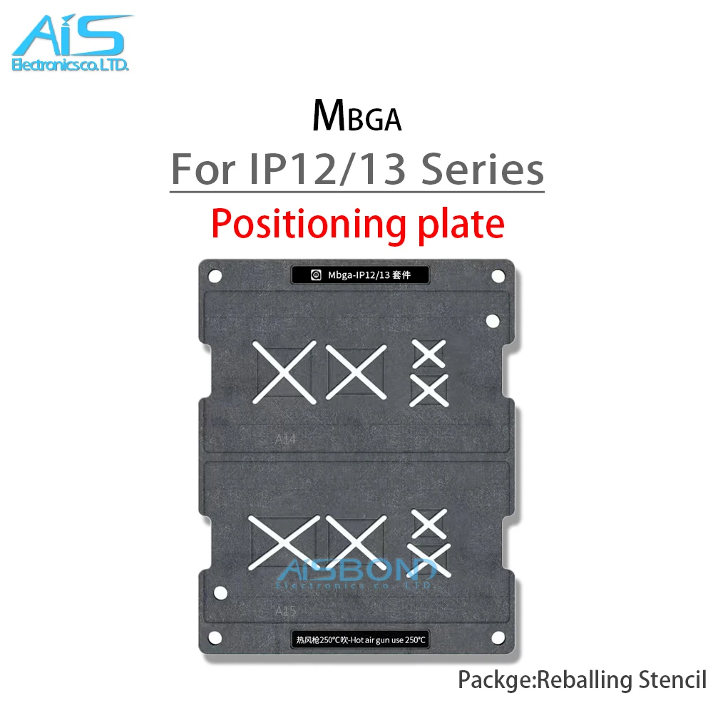 BGA Reballing Stencil Template Station per iPhone 7 8 X XS XR 11 12 13 14 Pro MAX Plus CPU WIFI RAM NAND A16 A15 A14 A13 A12 A11