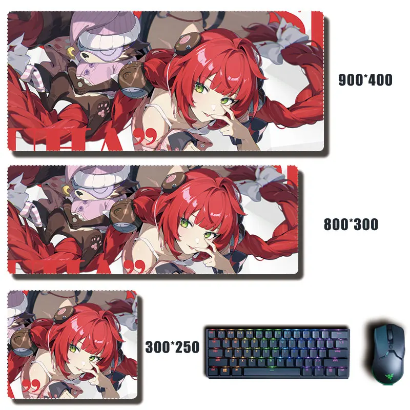 Ukinami Yuzuha Mouse Pad Anime Zenless Zone Zero Mousepad Computer Keyboard Large ZZZ Pc Gaming Accessories Office Desk Mat