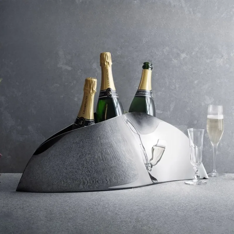 Champagne Creative Ice Bucket Stainless Steel Wine Ice Bucket