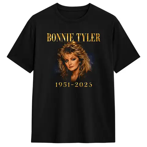 Men Women's T-Shirt Bonnie Tyler T Shirts Hippie  Summer Tee Shirt Vintage Cotton Clothing Birthday Present