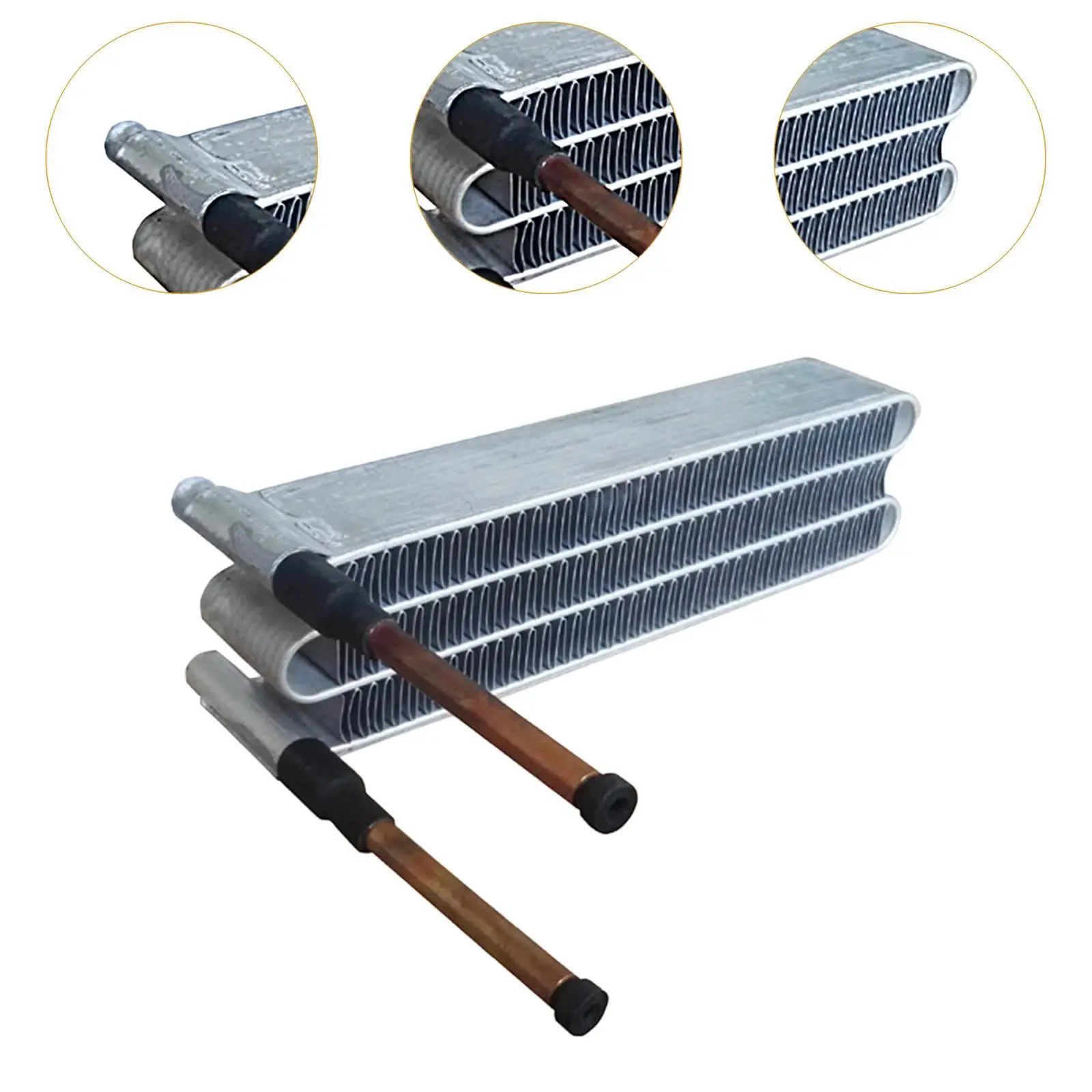 Mini Condenser Radiator Copper Tube Easy to Install Heat Exchanger for DIY