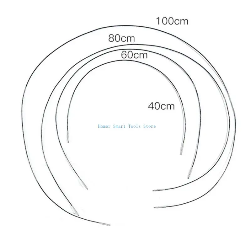 

K43C Interchangeable Crochet Hook Metal Circular Knitting Needle Crochet Needle