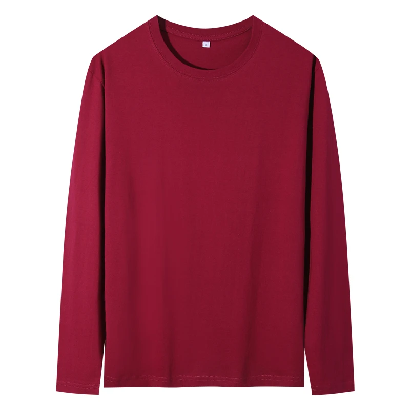 New Base Shirts 2023 Spring Summer Mens O-Neck T-Shirt Long Sleeve T Shirt Male Solid Tshirt Man Clothing Tshirt Men Tops Tees