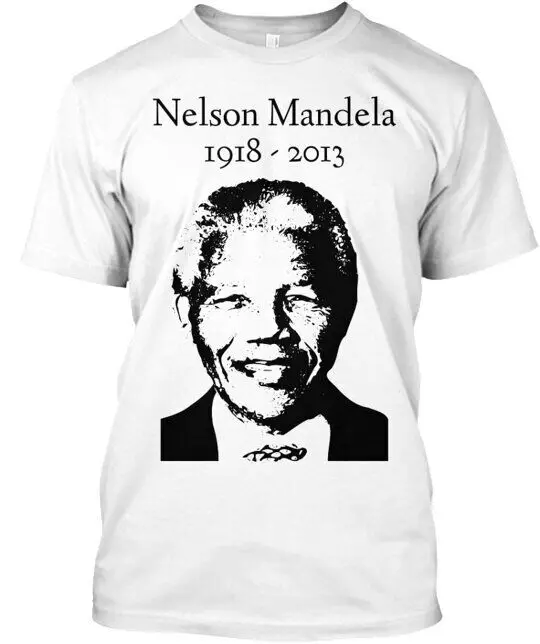 RIP Nelson Mandela Tee T-Shirt Made in the USA Anime Pattern Clothing Cotton Short SleeveAnime Graphic T-shirts for Men 