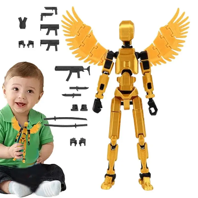 Figurines miniatures Rick imprimées en 3D pour enfants et adultes, mannequin mobile multi-joints, robot prostrehift, jouets pour parents et enfants, cadeaux de jeu, 13