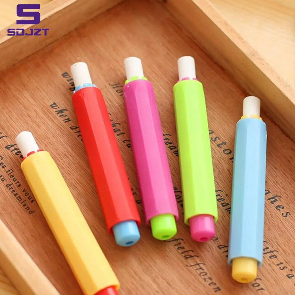 1PC Health Non-toxic Chalk Holder Chalk Clip Colourful Chalk Holders Clean Teaching Hold For Teacher Children Stationery