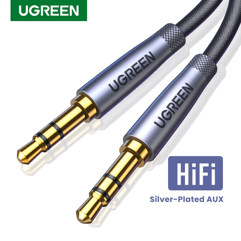 UGREEN 3.5mm Car Jack Audio Cable for Xiaomi Smartphone 3.5 Male to Male Aux Cable for Computer Laptop Headphone 3.5mmjack Cable