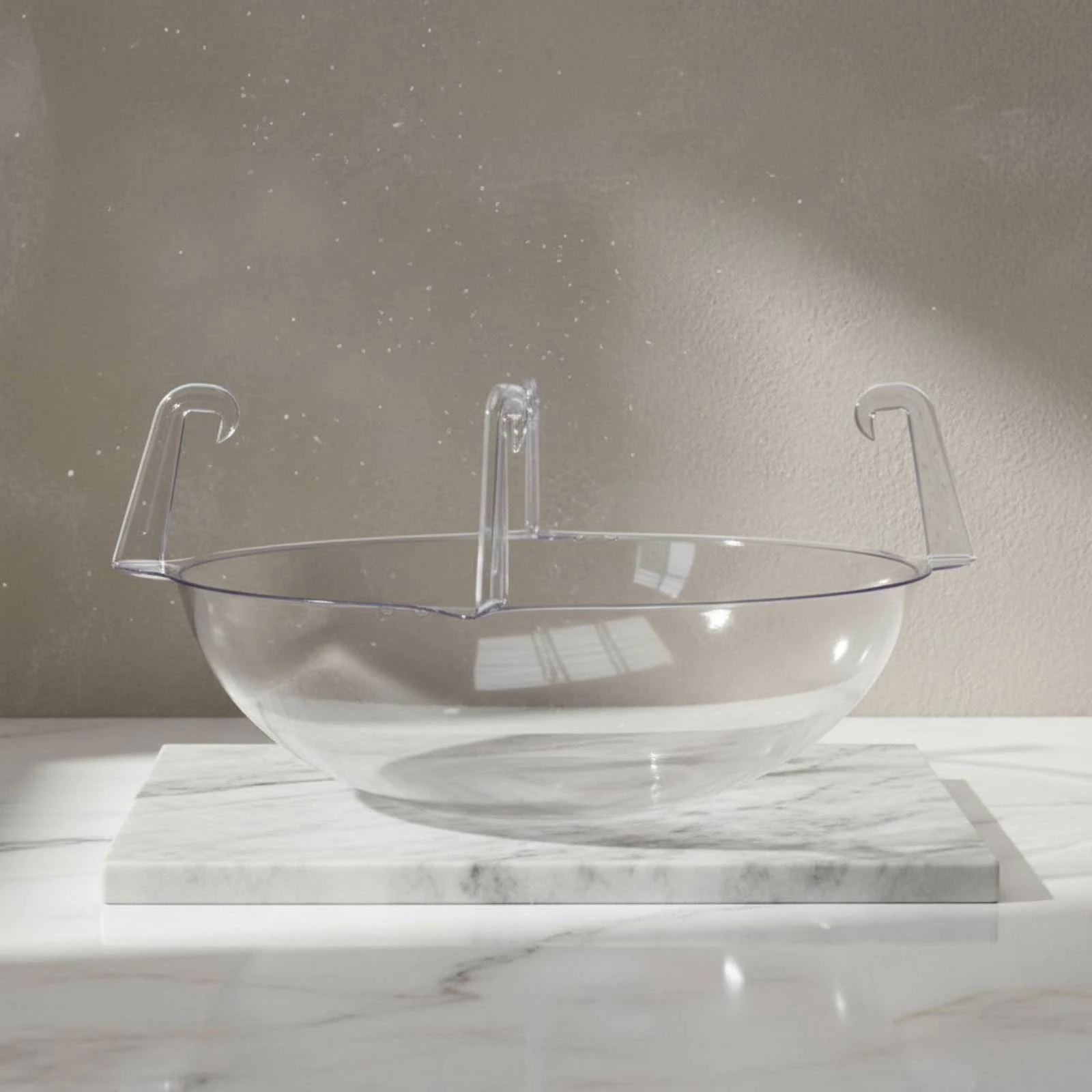 Plastic Hanging Basket Tray with Hooks Hanging Basket Tray Clear Plastic Saucer Indoor and Outdoor Use Garden Supply