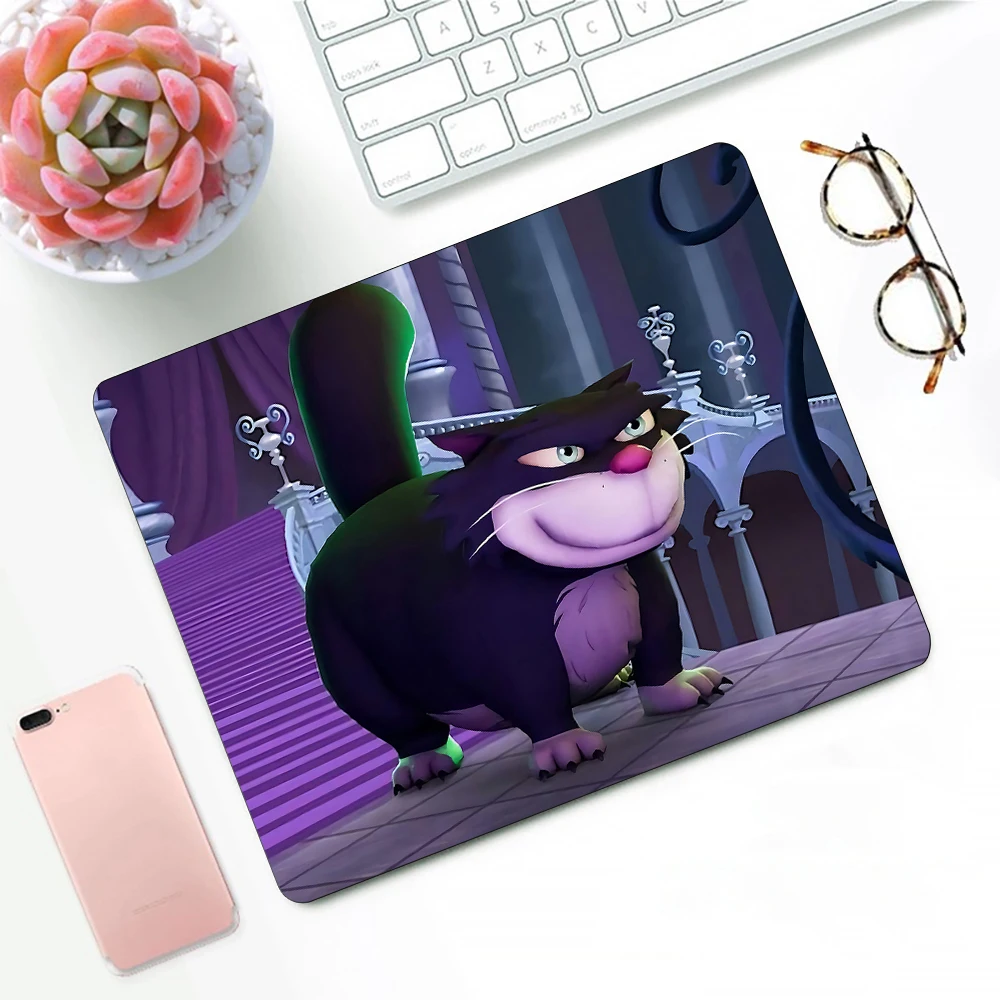 Disney Cinderella Lucifer Cat Gaming Mouse Pad XS Small Mousepad For PC Gamer Desktop Decoration Office Mouse Mat Deskmat Rug