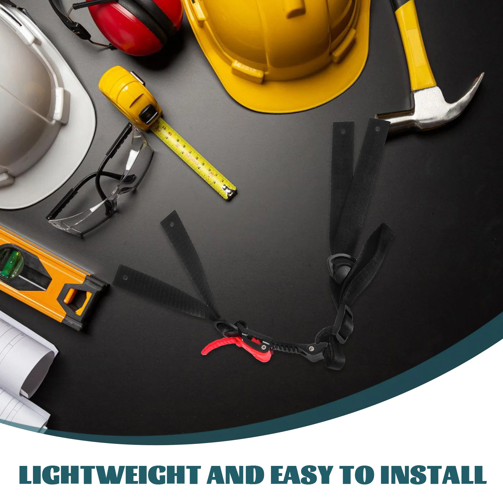 Uniwersalny pasek pod brodę w kształcie litery Y do kasków budowlanych, regulowany, zapewniający komfort, akcesorium do ochrony głowy dla pracowników budowlanych.