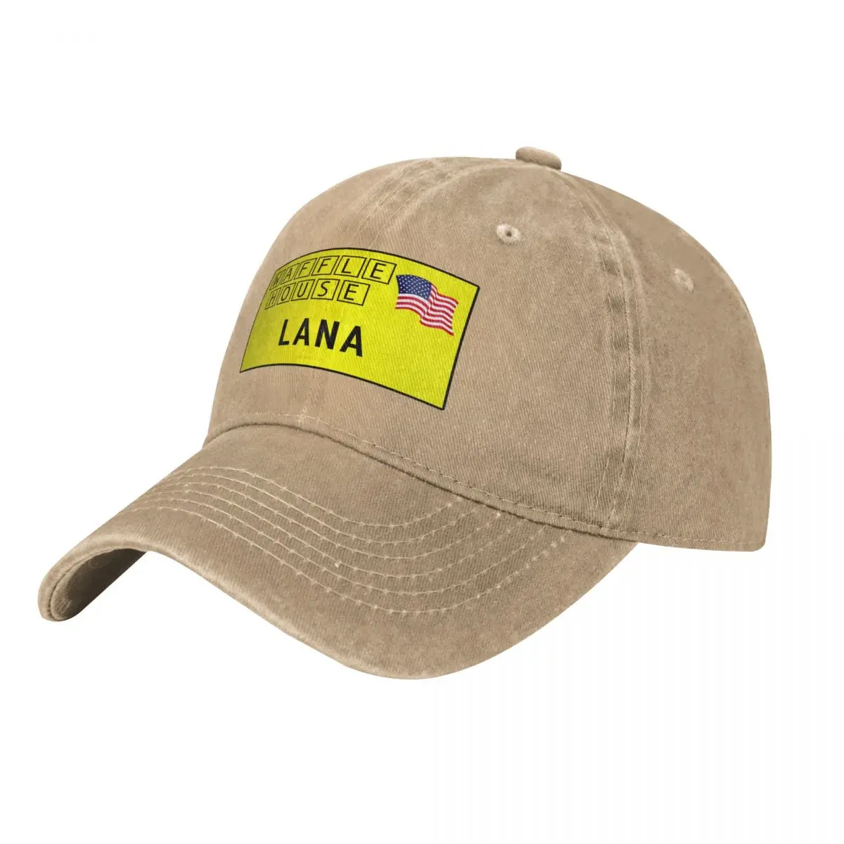 Lana Del Rey Waffle House Name Tag Baseball Cap Fishing cap beach hat Gentleman Hat New In The Hat Man Women's