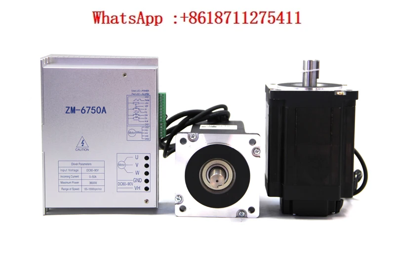 48V high-power 1KW1.5KW3000 rpm 110BL DC brushless motor set with sine wave and Hall drive