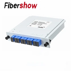 Optical Fiber Splitter  FTTH PLC Splitter Box 1-2 1-4 1-8 1-16 SC UPC/APC Cassette Plug-in Type Planar Waveguide Optical