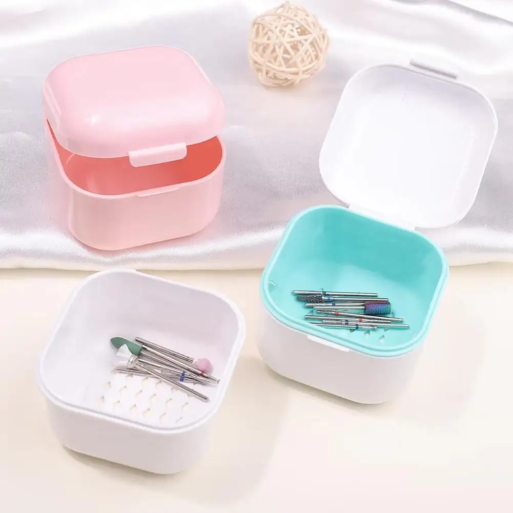 

Portable Disinfection For Nail Art Drill Bits Cleaning Box Nail Bits Tools Filter Storage Box Manicure Sterilization Tool Q3J9