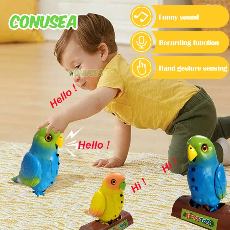 

Electric Repeat Parrot Toy Walk Dancing Parrots Animals Talking Singing Interactive Toys for Baby Children Gifts Boys Girls