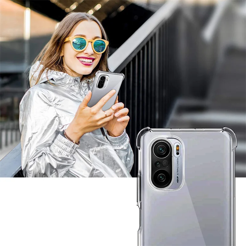 Soft Clear Case for Poco-F3 Phone Cases Pocophone F3 Xiaomi Poco F3 Shockproof Silicone Cover Pocophone F3 Case Poco F3