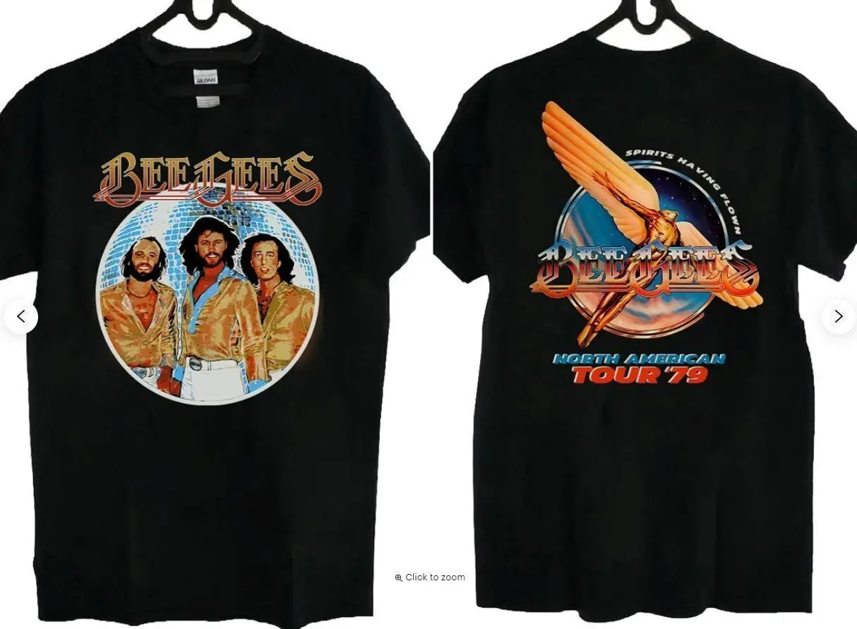 Bee Gees Spirits Having Flown North American Tour 1979 T-Shirt AC1207