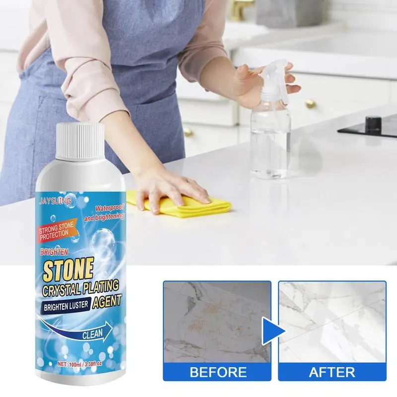 Stone Crystal Plating Agent Nanocrystal Coating Granite Cleaner Stonework Polishing Anti Corrosion Coating Agent for Kitchen