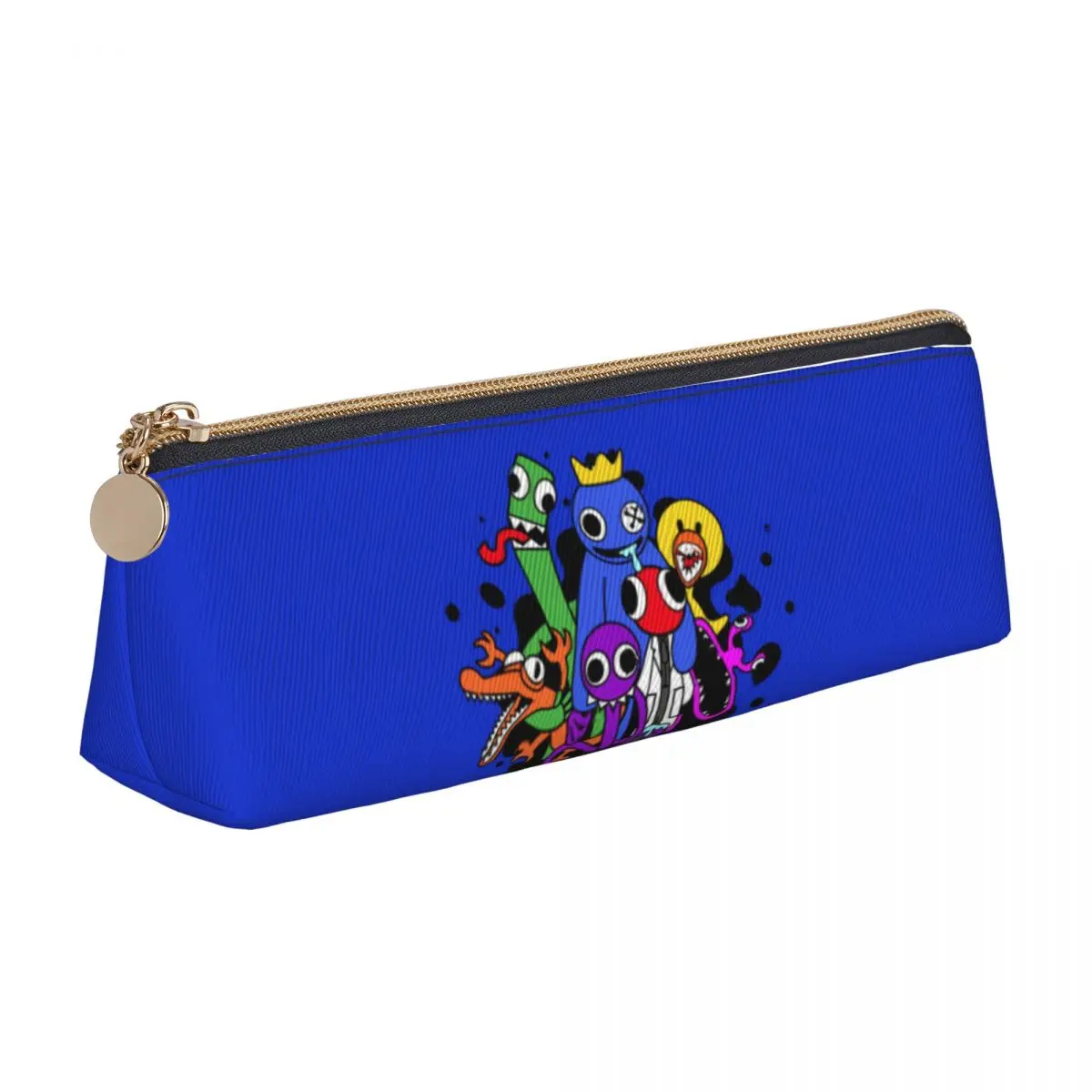 Blue Rainbow Party Pencil Case Friends Game Portable Pencil Pouch Child Cute School Pencil Cases Custom Stationery Organizer