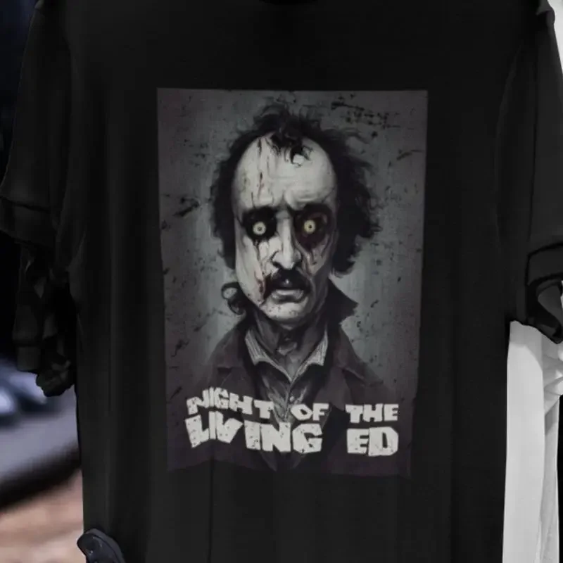 Zombie Edgar Allan Poe T Shirt Night of the Living Ed