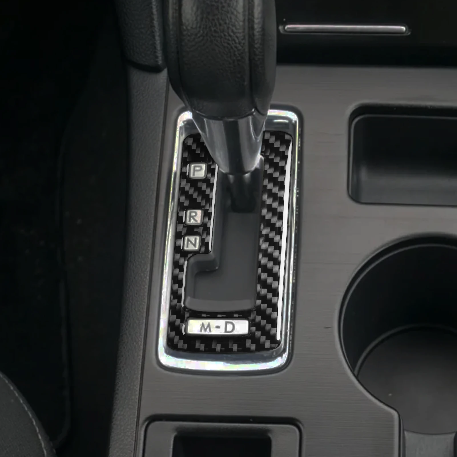 Car Center Console Gear Shift Panel Decor Frame Trim Carbon Fiber Sticker For Subaru Outback Legacy 2015-2017 Interior Parts