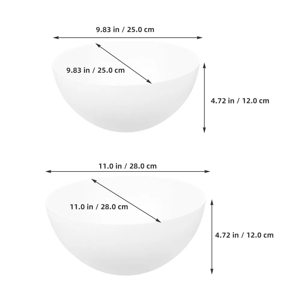 2Pcs Mushroom Lamp Shade White Plastic Light Cover Table Lamp Floor Desk Pendant Ceiling Wall Wall Sconce Lamps