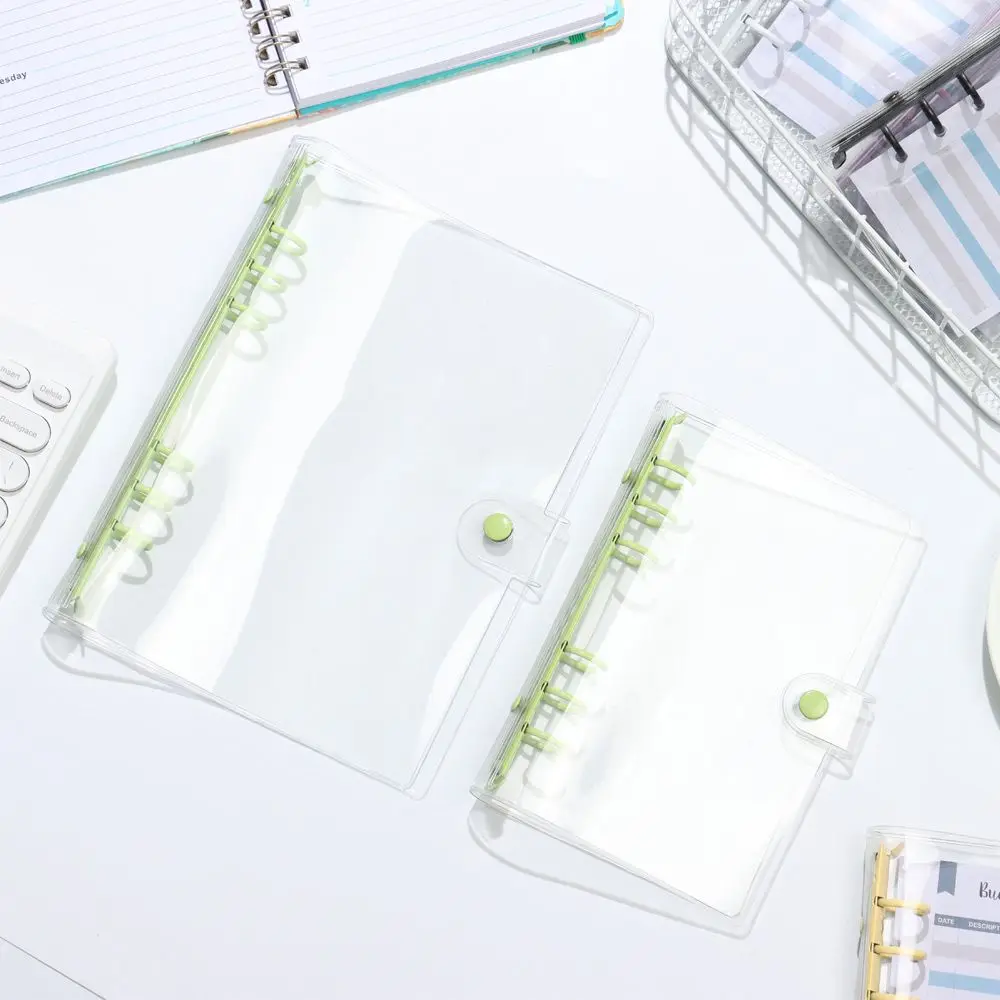 مكتب تخزين اللوازم المدرسية تخزين ملف دفتر الموثق المجلدات الشفافة A5A6 جيوب الموثق #2