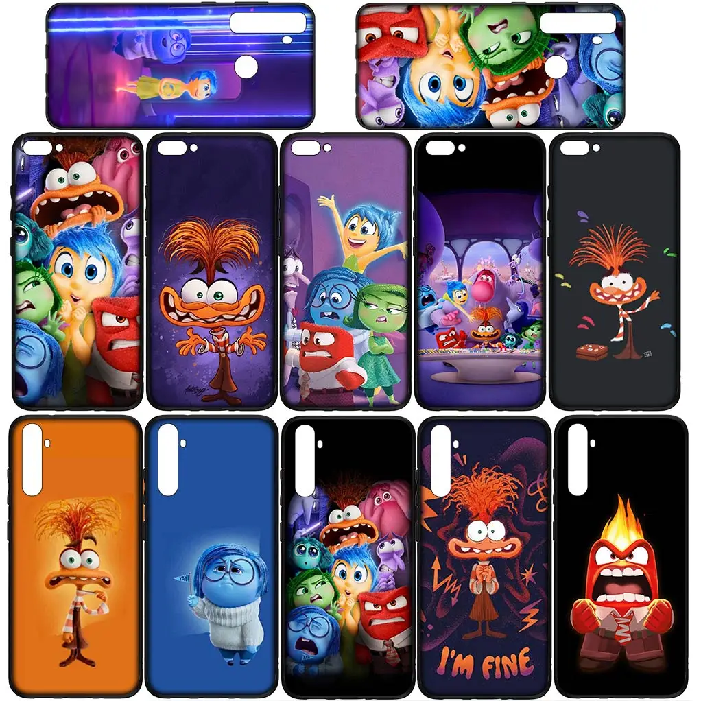 Inside Out Anger Anxiety Fear Joy Cover Phone Case for Samsung Galaxy S24 S23 Fe Ultra Plus A05 A55 A35 A24 A25 A15 M55 Coque