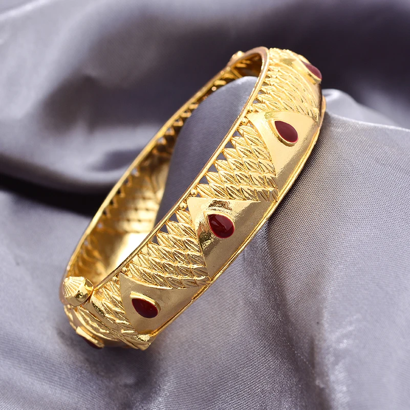 Luxury Indian Dubai Gold Color Bangles For Women Girls Dubai Wedding Bridal Bangles&Bracelet Wedding Bijoux Français Jewellry