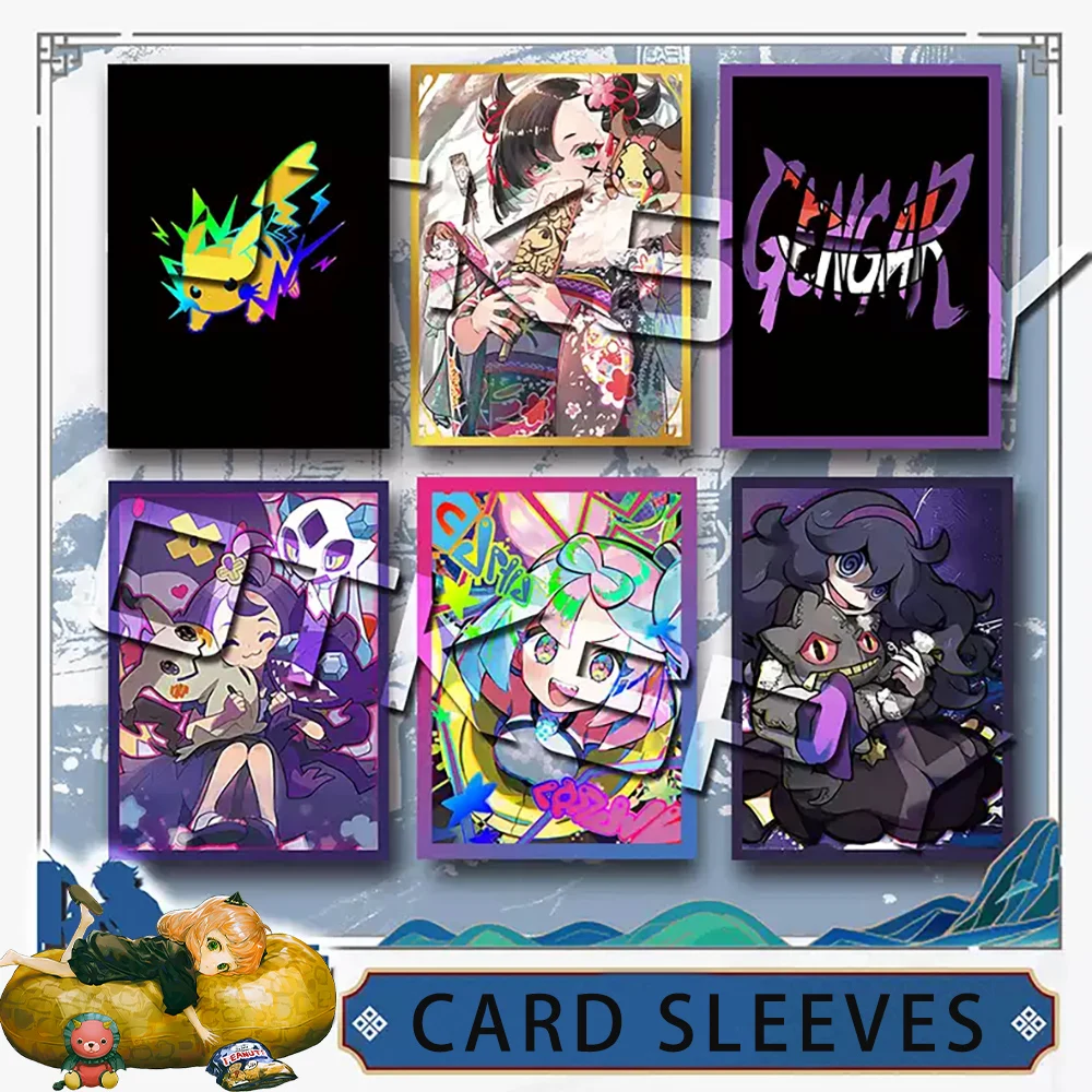 

60Pcs/set Anime Yu-Gi-Oh Card Sleeves Cute Iono Gengar Dawn Collection Card Decoration Card Sleeves Christmas Gift 67X92Mm