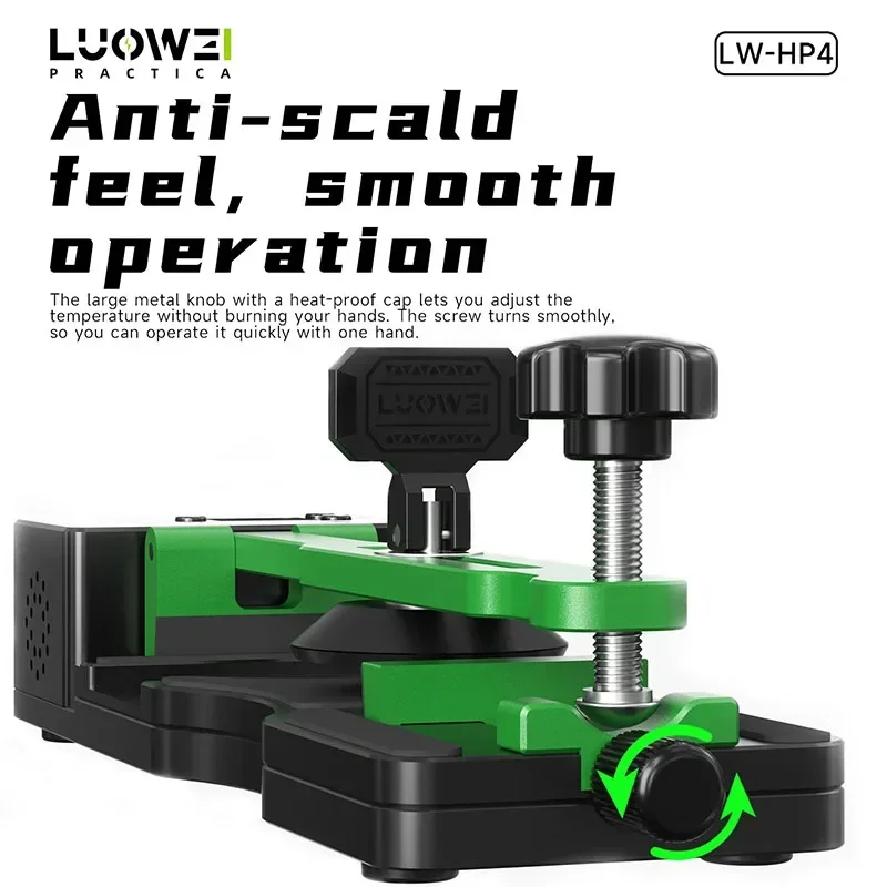 LUOWEI LW-HP4 Heating Screen Separator with Digital Temperature Control Suction Cup and Adjustable Clamp for Mobile Phone Repair