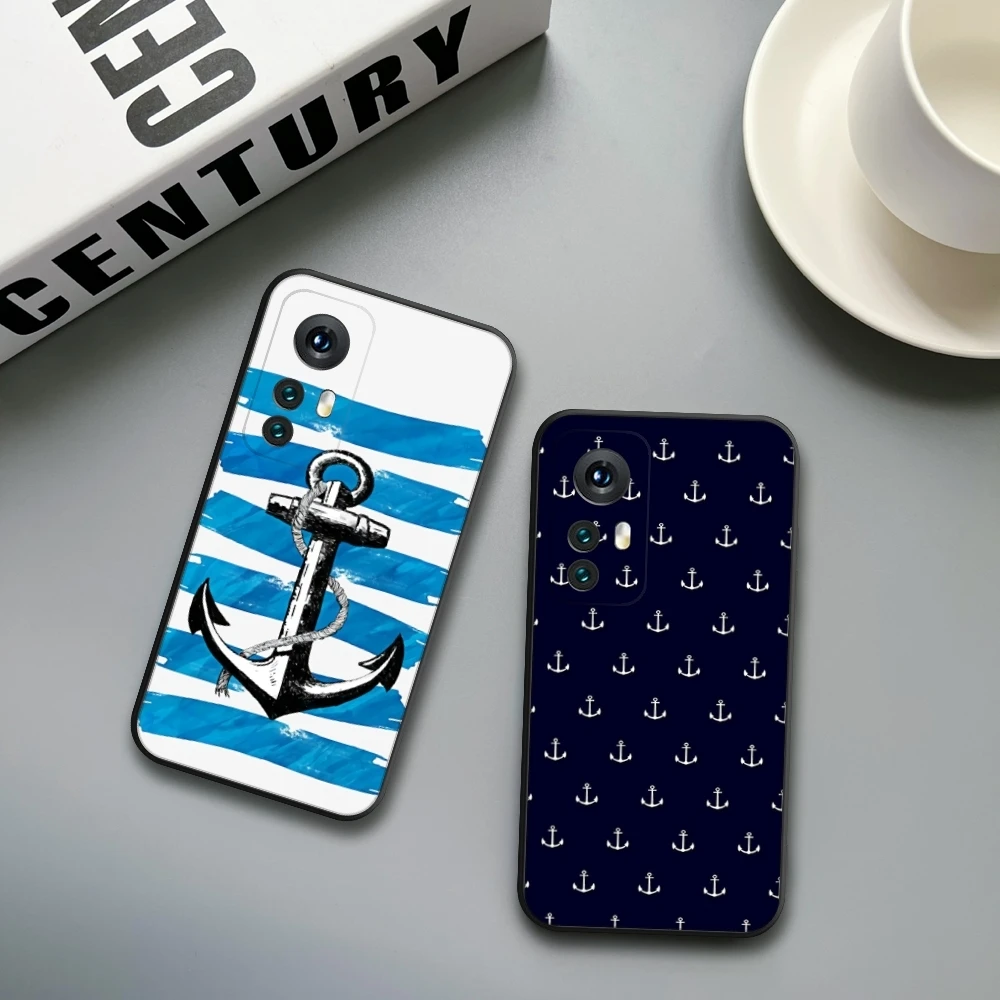 Anchor Nautical Sailor Sailing Phone Case For Xiaomi 14 Ultra 13 12 11 T Lite Redmi Note 13 12 11 10 C Pro plus A 5G Covers