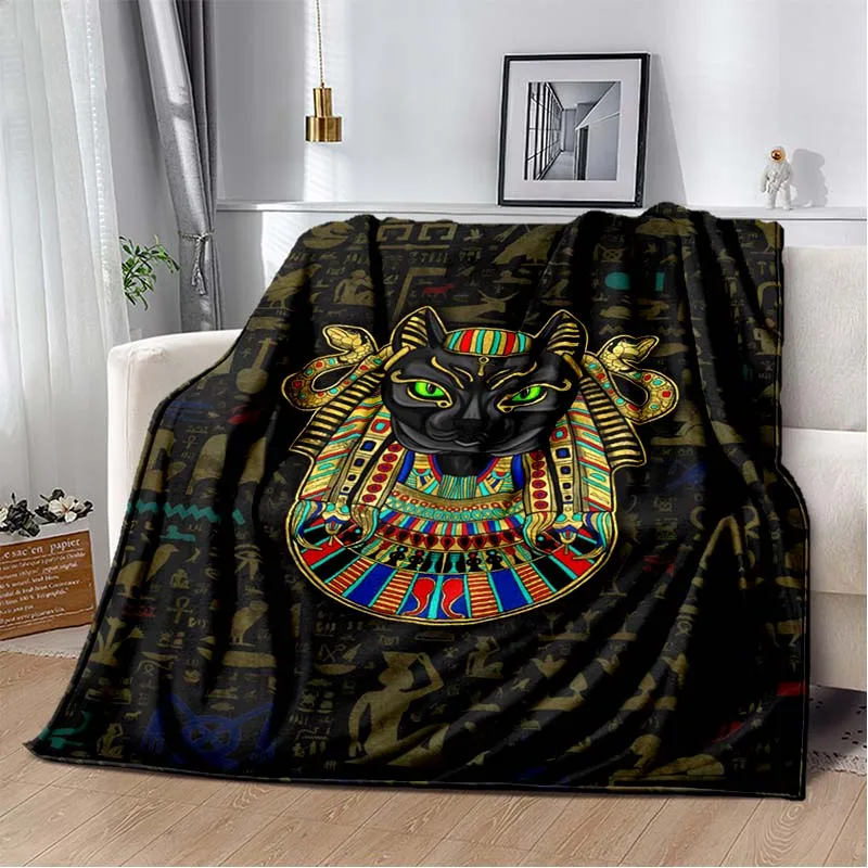 Ancient Egypt Egyptian God Throws Blanket Sofa Blanket  Bedroom Living Room Decoration Blanket for Bed Picnic Blanket