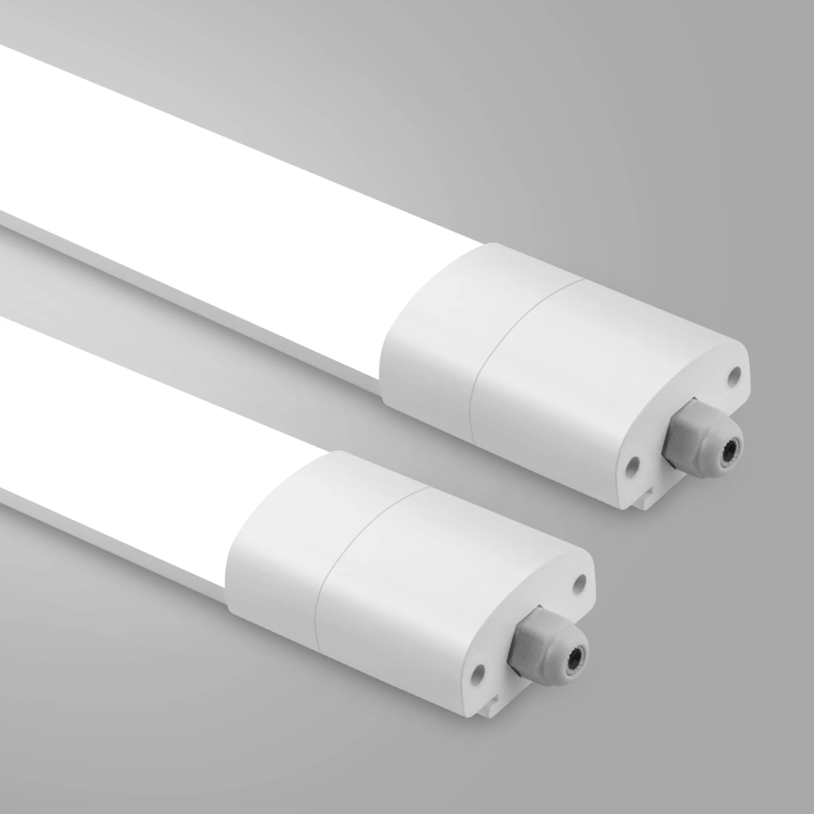 2er-Pack Verbindbare LED-Nassraumleuchte 150cm 45W 4950LM IP66 Wasserdichte Deckenröhre, Flimmerfreie Keller- und Garagenbeleuchtung